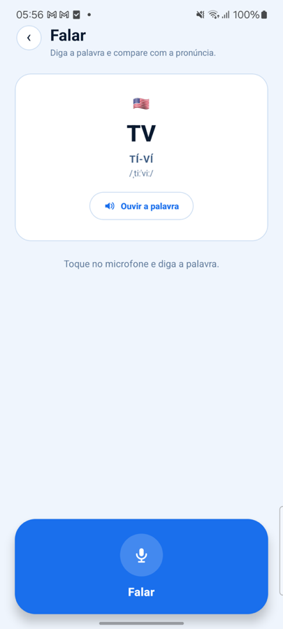 Tela de pronúncia